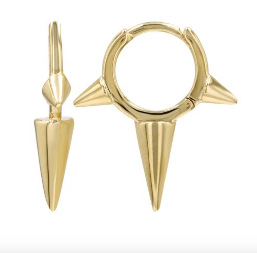 ARRACADA TRES PICOS ORO AMARILLO 14K