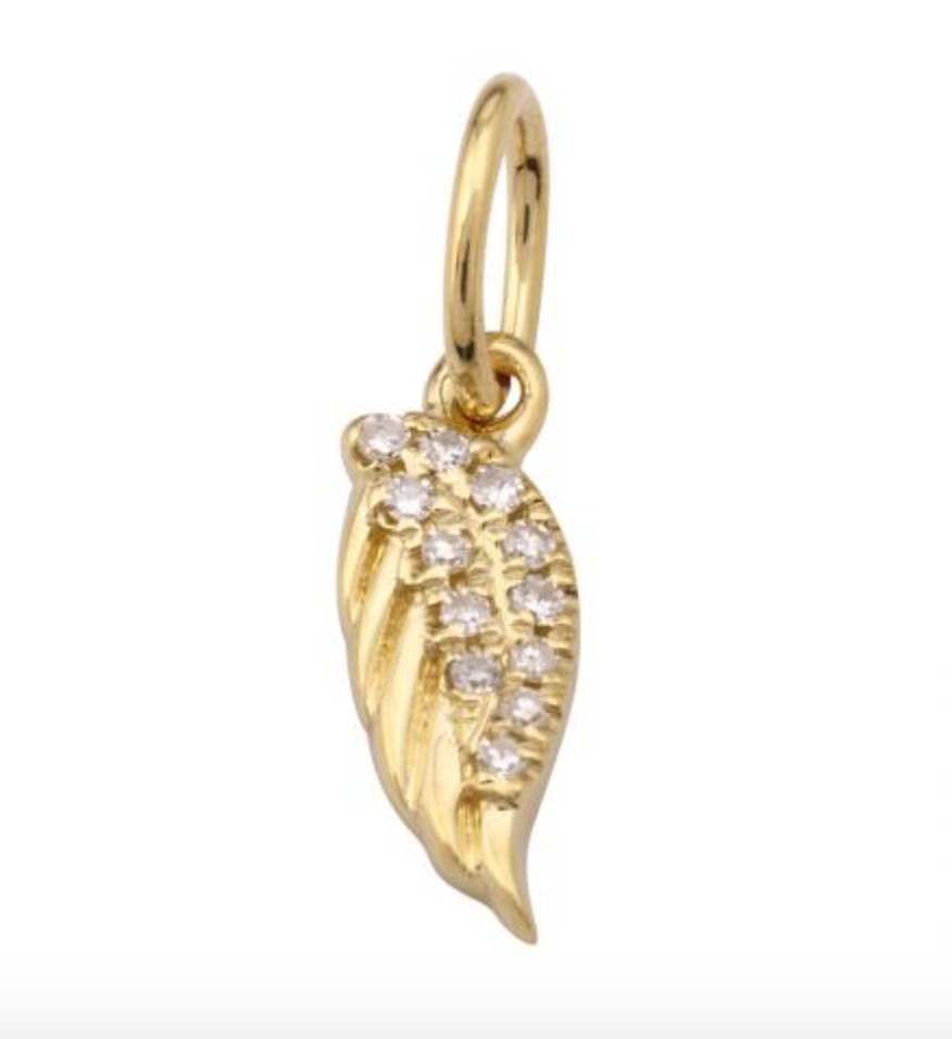 CHARM ALA BRILLANTES ORO AMARILLO 14K