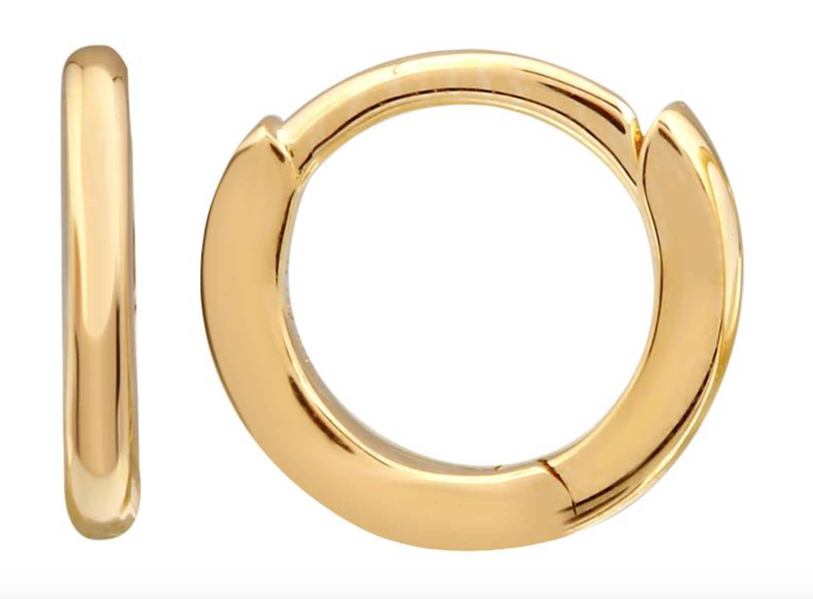 ARRACADA MINI ORO AMARILLO 14K LISA 8MM