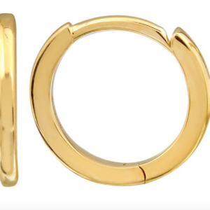 ARRACADA LISA ORO AMARILLO 14K 10MM