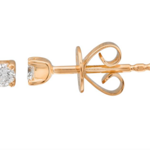 ARETE BRILLANTE (BROQUEL MINI) ORO AMARILLO 14K
