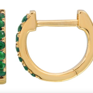 ARRACADA ESMERALDAS ORO AMARILLO 14K