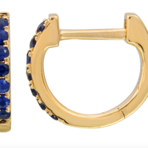 ARRACADA ZAFIROS ORO AMARILLO 14K