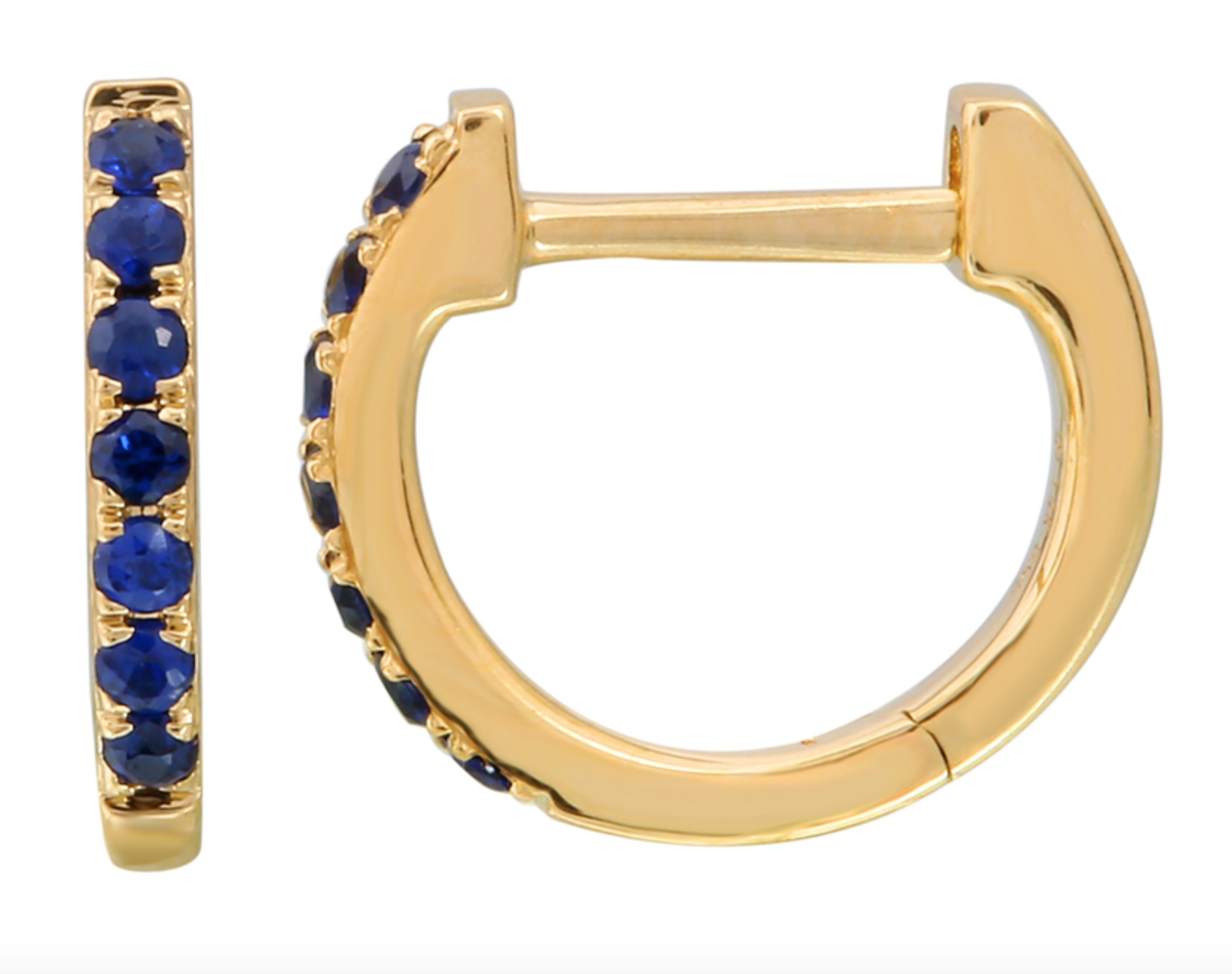 ARRACADA ZAFIROS ORO AMARILLO 14K
