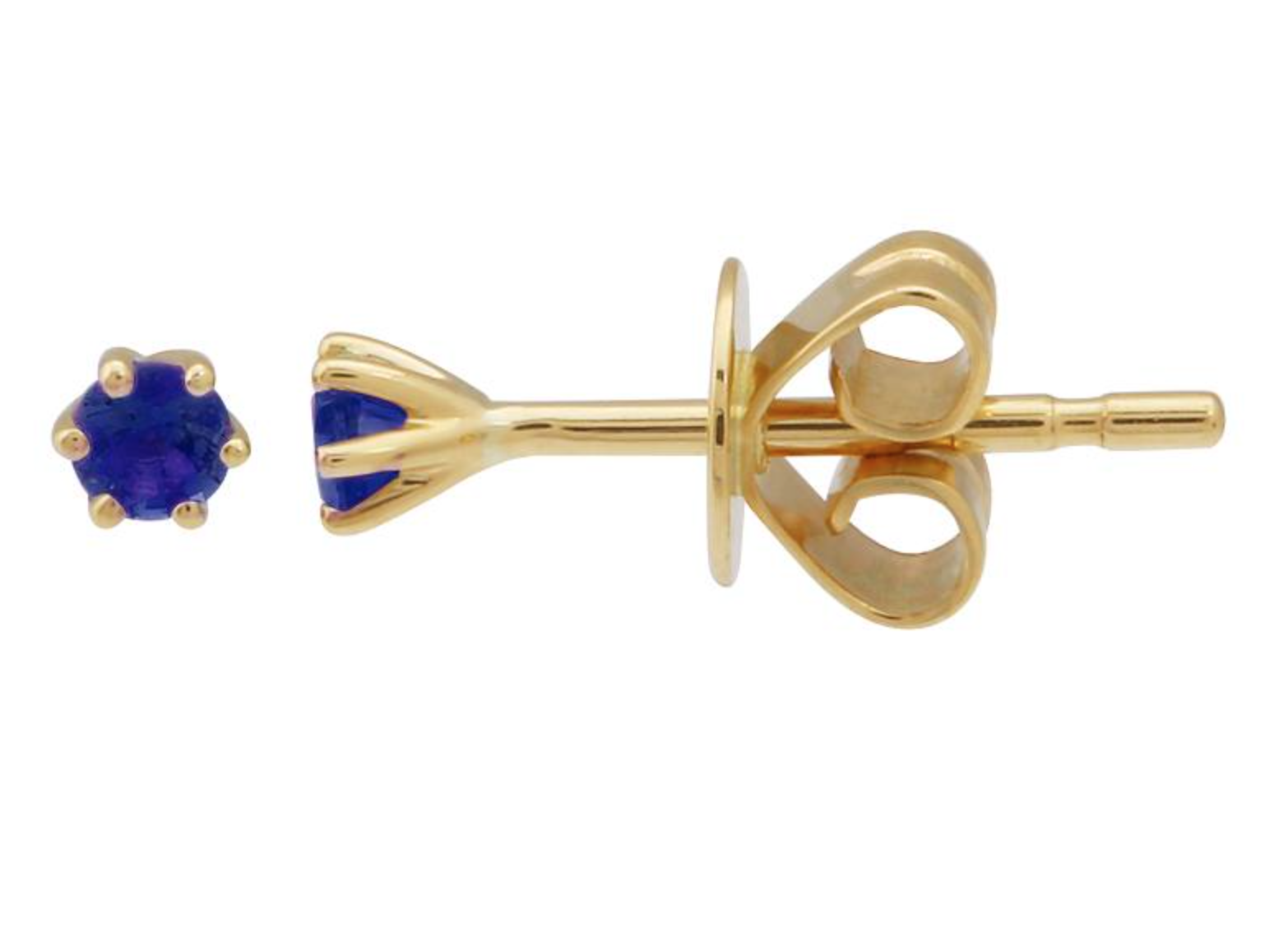 ARETE ZAFIRO (BROQUEL) ORO AMARILLO 14K