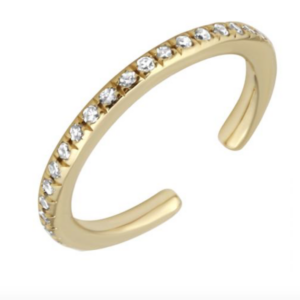 CUFF ORO AMARILLO BRILLANTES 14K
