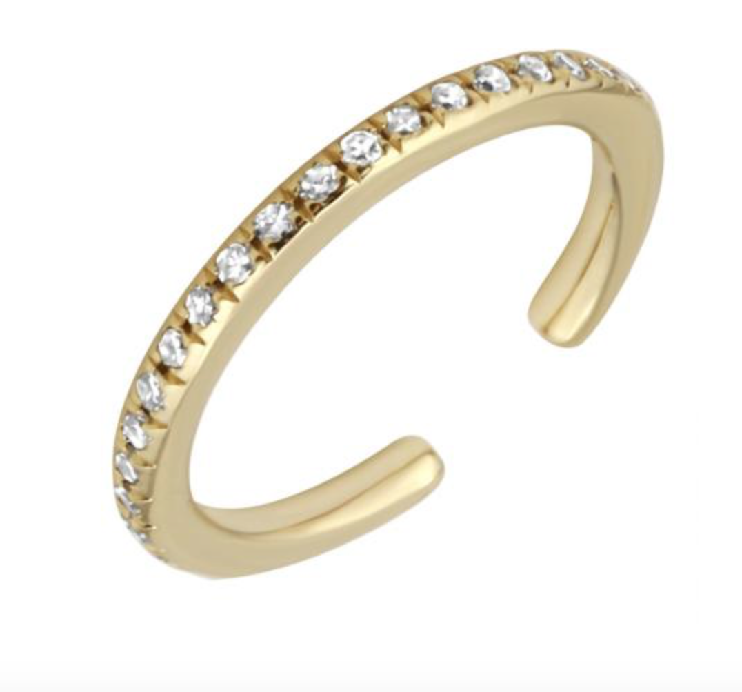 CUFF ORO AMARILLO BRILLANTES 14K