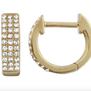 ARRACADA TRIPLE BRILLANTES ORO AMARILLO 14K