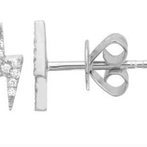 ARETE RAYO BRILLANTES ORO BLANCO 14K