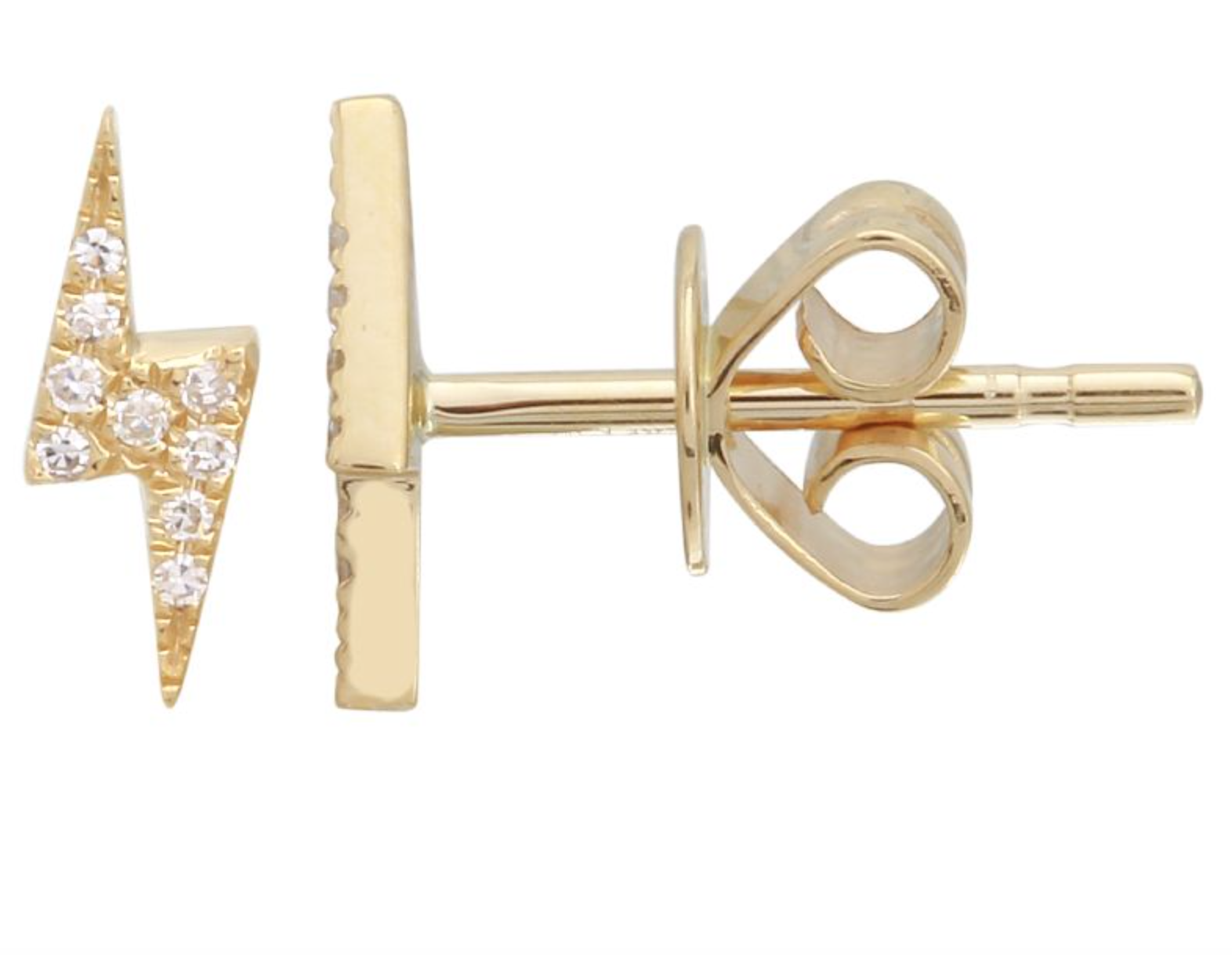 ARETE RAYO BRILLANTES ORO AMARILLO 14K